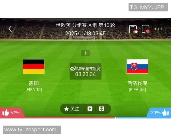 维尔茨对阵斯洛伐克表现抢眼创造六次机会并成功夺回九次球权